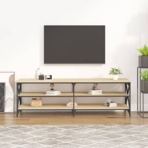 vidaXL Tv-bänk sonoma-ek 160x40x50 cm konstruerat trä - Bild 3