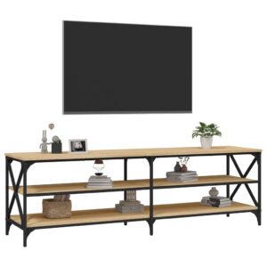 vidaXL Tv-bänk sonoma-ek 160x40x50 cm konstruerat trä - Bild 4