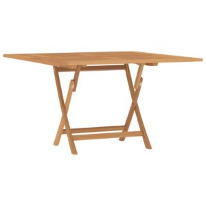 vidaXL Hopfällbart trädgårdsbord 120x120x75 cm massiv teak - Bild 2