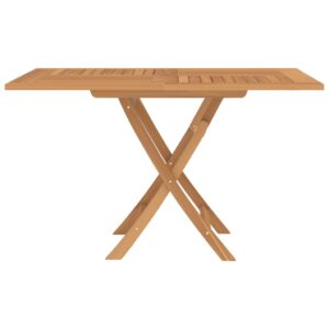 vidaXL Hopfällbart trädgårdsbord 120x120x75 cm massiv teak - Bild 4