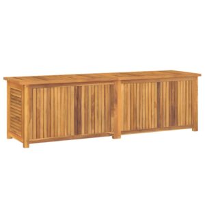 vidaXL Trädgårdslåda med påse 175x50x53 cm massiv teak - Bild 7