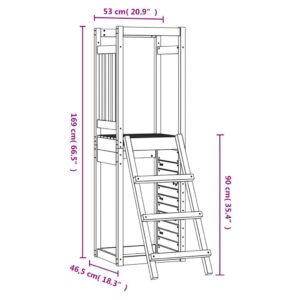 vidaXL Lekplats 53x46,5x169 cm massivt douglasträ - Bild 8