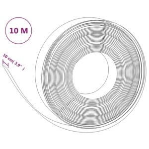 vidaXL Rabattkant svart 3 st 10 m 10 cm polyeten - Bild 7