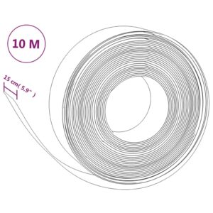 vidaXL Rabattkant svart 2 st 10 m 15 cm polyeten - Bild 7