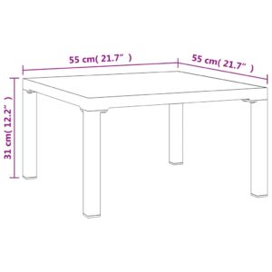 vidaXL Loungegrupp 4 delar svart och grå konstrotting - Bild 12