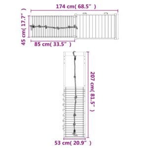 vidaXL Lekplats impregnerad furu - Bild 10