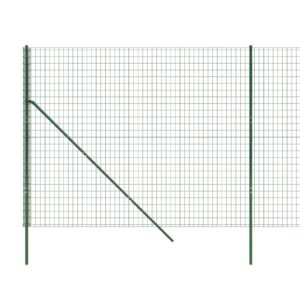 vidaXL Stängsel grön 2x25 m galvaniserat stål - Bild 4