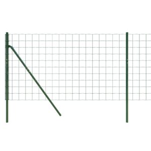 vidaXL Stängsel grön 1x10 m galvaniserat stål - Bild 4