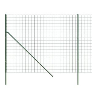 vidaXL Stängsel grön 2,2x25 m galvaniserat stål - Bild 4