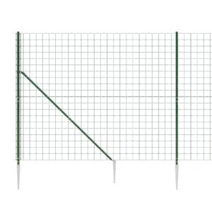 vidaXL Stängsel med markspett grön 2,2x25 m - Bild 4