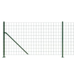 vidaXL Stängsel med stolpsko grön 0,8x10 m - Bild 4