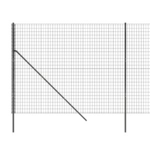 vidaXL Stängsel antracit 1,4x10 m galvaniserat stål - Bild 4