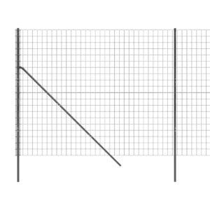 vidaXL Stängsel antracit 1,8x10 m galvaniserat stål - Bild 4