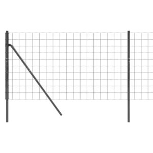 vidaXL Stängsel antracit 1,1x10 m galvaniserat stål - Bild 4