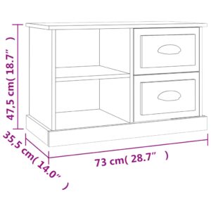 vidaXL TV-skåp svart 73x35,5x47,5 cm konstruerat trä - Bild 11