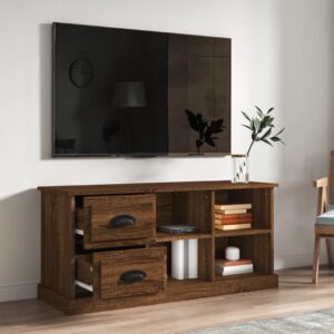 vidaXL Tv-bänk brun ek 102x35,5x47,5 cm konstruerat trä - Bild 3