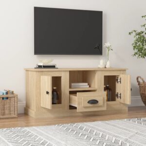 vidaXL Tv-bänk sonoma-ek 100x35,5x45 cm konstruerat trä - Bild 3