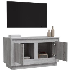 vidaXL Tv-bänk grå sonoma 80x35x45 cm konstruerat trä - Bild 5