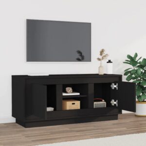 vidaXL Tv-bänk svart 102x35x45 cm konstruerat trä - Bild 3