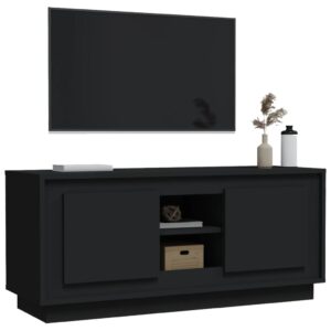 vidaXL Tv-bänk svart 102x35x45 cm konstruerat trä - Bild 4