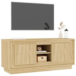 vidaXL Tv-bänk sonoma-ek 102x35x45 cm konstruerat trä - Bild 4