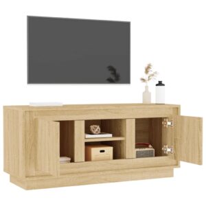 vidaXL Tv-bänk sonoma-ek 102x35x45 cm konstruerat trä - Bild 5