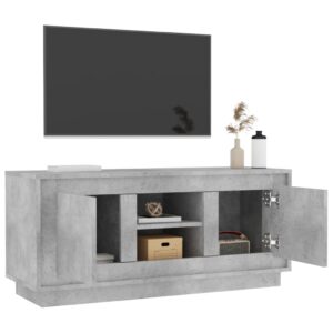 vidaXL Tv-bänk betonggrå 102x35x45 cm konstruerat trä - Bild 5