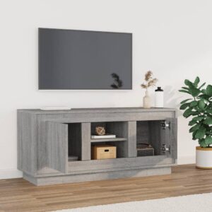 vidaXL Tv-bänk grå sonoma 102x35x45 cm konstruerat trä - Bild 3