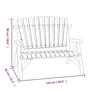 vidaXL Loungegrupp 5 delar massivt granträ - Bild 8