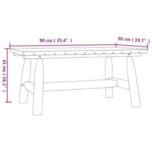 vidaXL Loungegrupp 5 delar massivt granträ - Bild 9