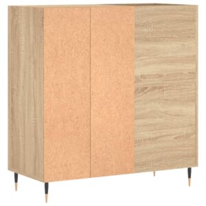 vidaXL Stereobänk sonoma-ek 84,5x38x89 cm konstruerat trä - Bild 6