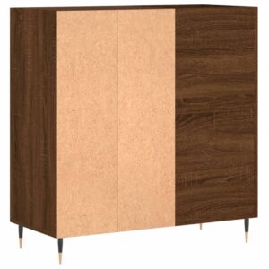 vidaXL Stereobänk brun ek 84,5x38x89 cm konstruerat trä - Bild 6