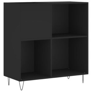 vidaXL Stereobänk svart 84x38x89 cm konstruerat trä - Bild 2