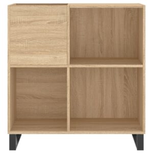 vidaXL Stereobänk sonoma-ek 84,5x38x89 cm konstruerat trä - Bild 4