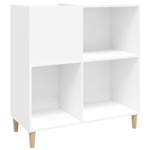 vidaXL Stereobänk vit 84,5x38x89 cm konstruerat trä - Bild 2