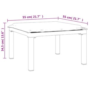 vidaXL Loungegrupp 5 delar konstrotting svart och grå - Bild 12