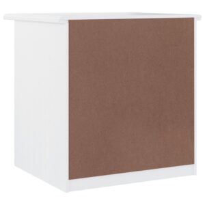 vidaXL Sängbord ALTA vit 41x35x41 cm massiv furu - Bild 6