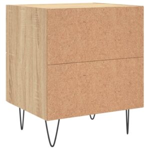 vidaXL Sängbord 2 st sonoma-ek 40x35x47,5 cm konstruerat trä - Bild 9