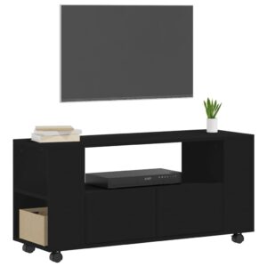 vidaXL Tv-bänk svart 102x34,5x43 cm konstruerat trä - Bild 3