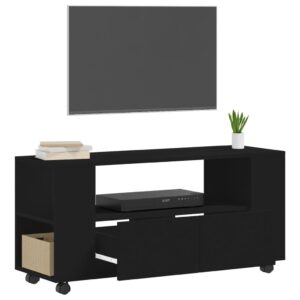 vidaXL Tv-bänk svart 102x34,5x43 cm konstruerat trä - Bild 4