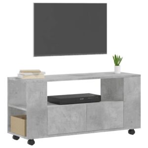 vidaXL Tv-bänk betonggrå 102x34,5x43 cm konstruerat trä - Bild 3