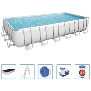 Bestway Pool Power Steel med tillbehör rektangulär 732x366x132 cm - Bild 2