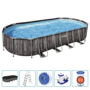 Bestway Pool med tillbehör oval 7,32x3,66x1,22 m - Bild 2