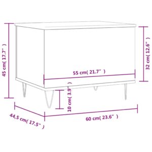 vidaXL Soffbord brun ek 60x44,5x45 cm konstruerat trä - Bild 11