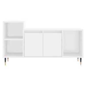 vidaXL Tv-bänk vit 100x35x55 cm konstruerat trä - Bild 5