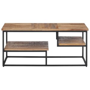 vidaXL Soffbord 90x50x39 cm massiv återvunnen teak - Bild 2