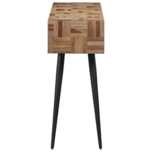 vidaXL Konsolbord 110x34x80 cm massiv återvunnen teak - Bild 3