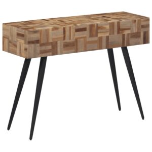 vidaXL Konsolbord 110x34x80 cm massiv återvunnen teak - Bild 9