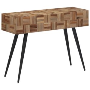 vidaXL Konsolbord 110x34x80 cm massiv återvunnen teak - Bild 10