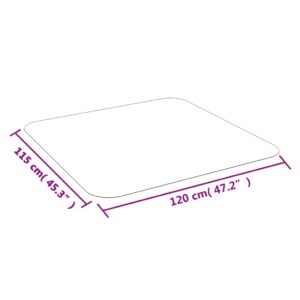 vidaXL Golvskydd för laminatgolv/matta 120x115 cm PVC - Bild 6